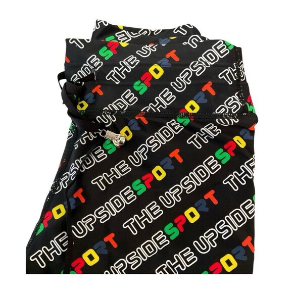 The Upside Women Set Yoga Dark Leggings White Cropped Top Hoodie Sports Size 8 - Picture 7 of 16